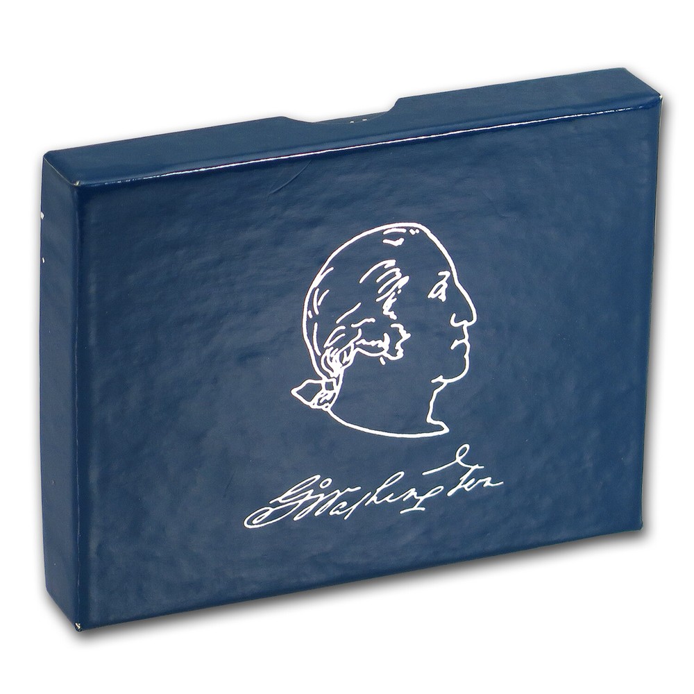 1982-D George Washington 1/2 Dollar Silver Commem BU (Box & COA)