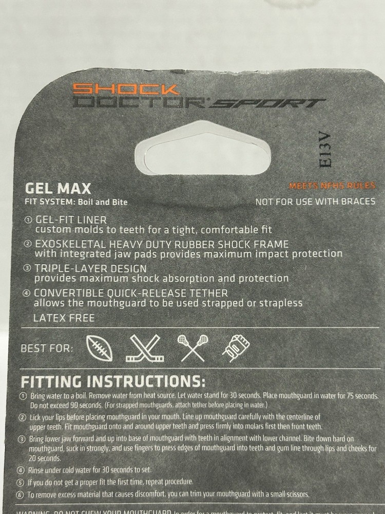 shock doctor gel max mouthguard
