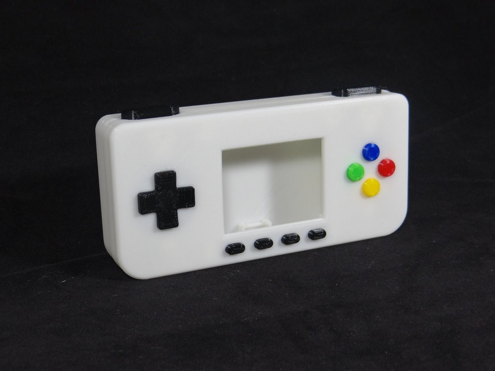 PiGRRL Zero WHITE Game Boy Case Buttons Screws Washers Gameboy Raspberry Pi Zero