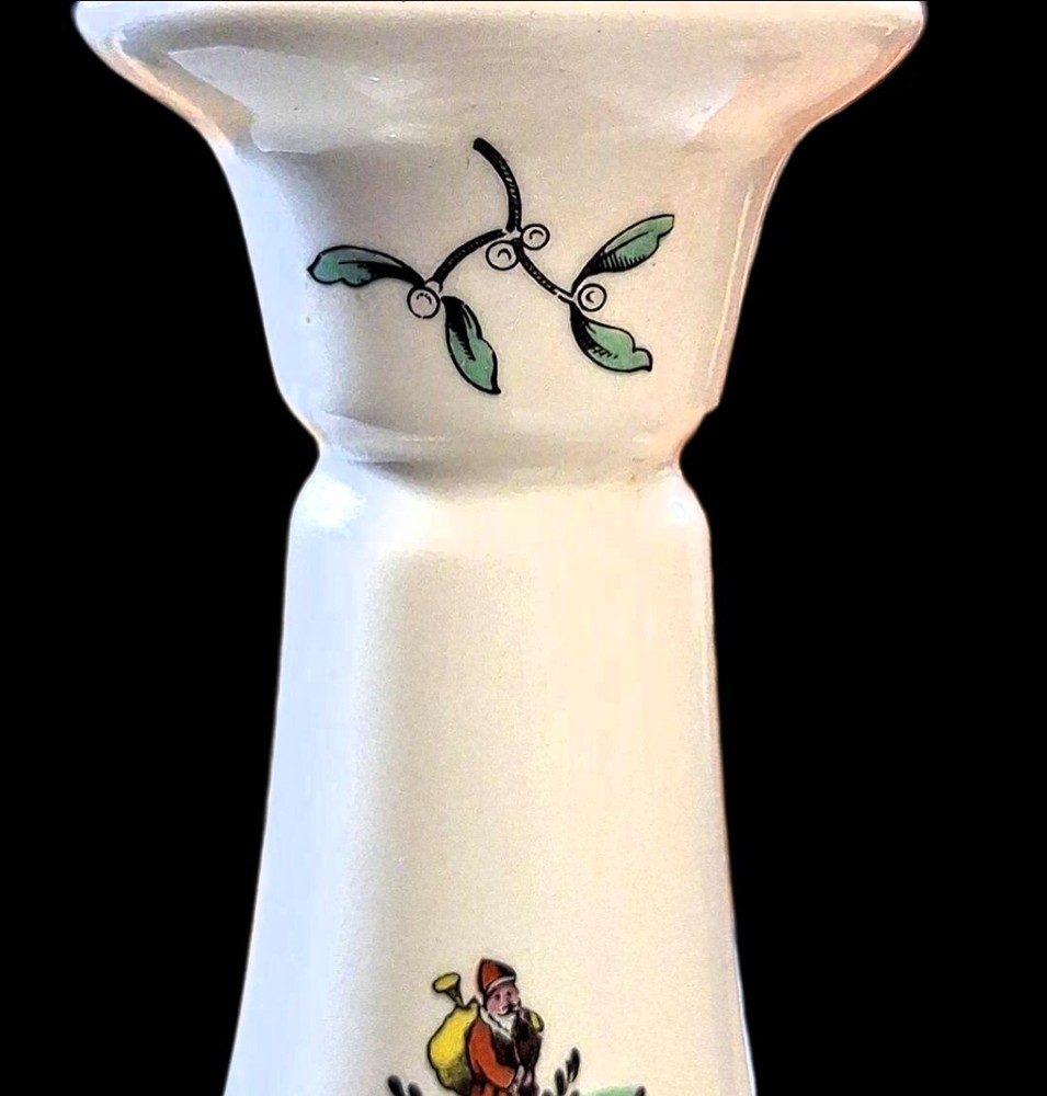 One Spode Christmas Tree Candle Holder/Stick 5 1/2" Excellent