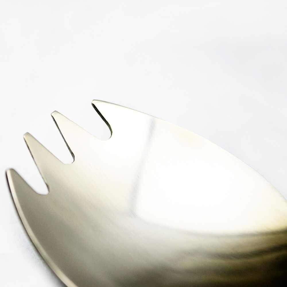 Titanium Spork Silver Dishes and Utensils Flatware New