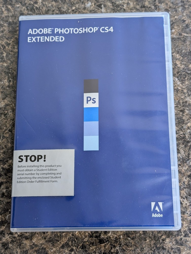 Adobe Photoshop CS4 Extended Student Edition MAC OS - CLEAN DISCS