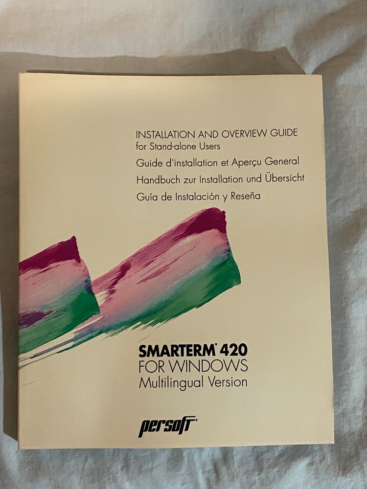 Persoft Smarterm 420 Software For Windows Multi Lingual Version - Used