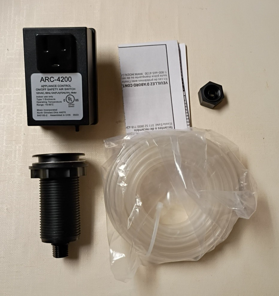 Moen ARC-4200 Garbage Disposal Air Switch Controller Base Single Outlet Only