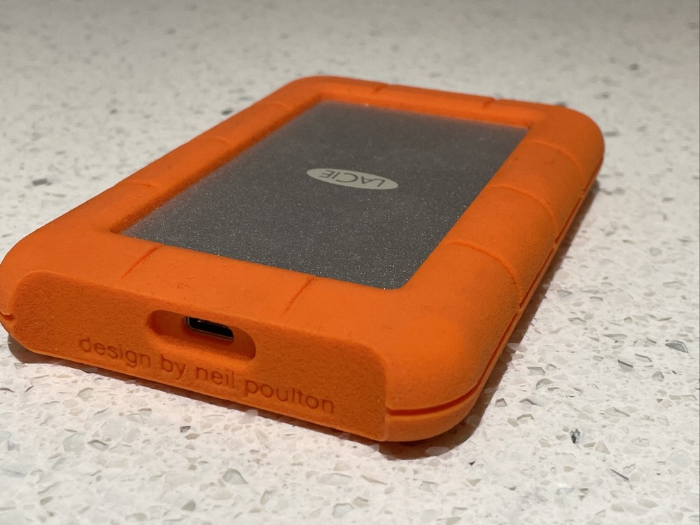 LaCie Rugged Mini 2TB USB-C External Hard Drive HDD ShockProof Rain Protect