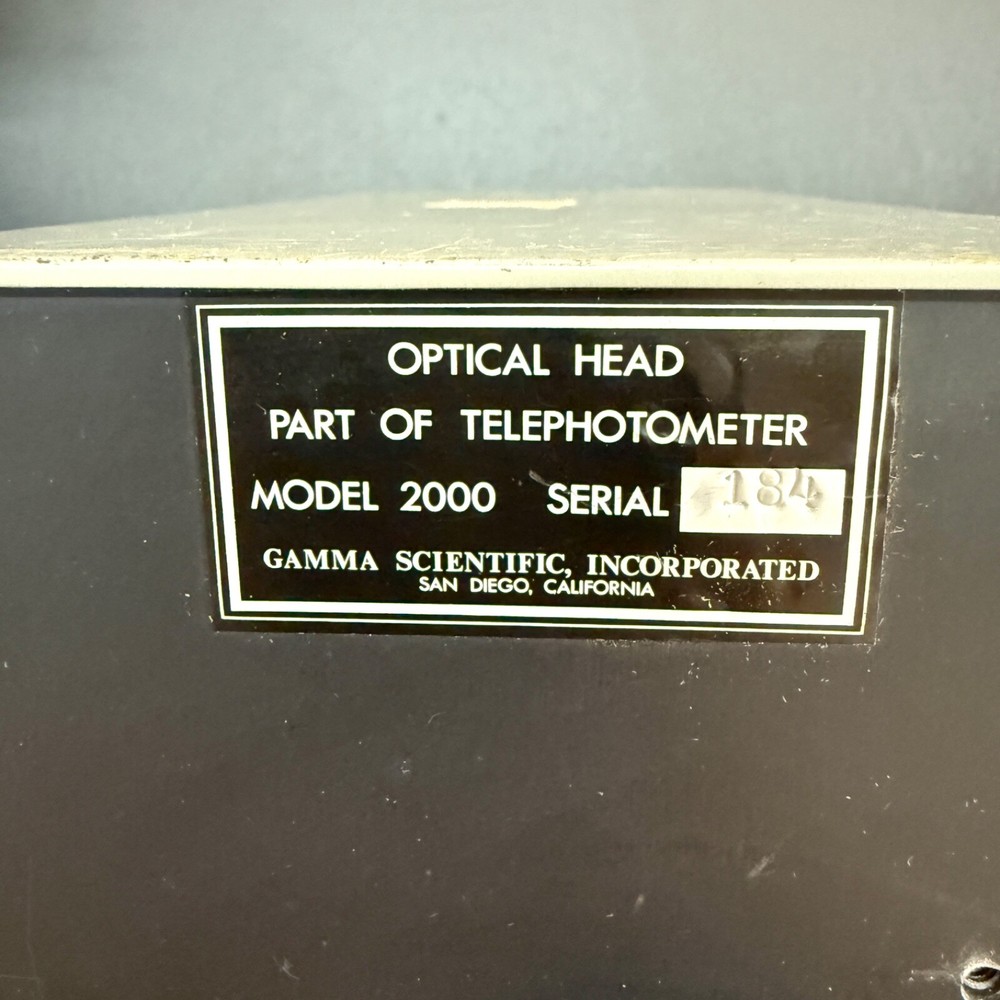 Gamma Scientific Telephotometer Optical Head Model 2000