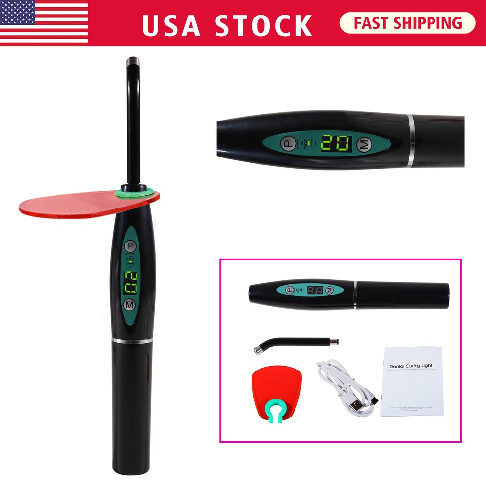 New UV Dental Wireless LED Curing Light Cure Lamp Curing Machine LA