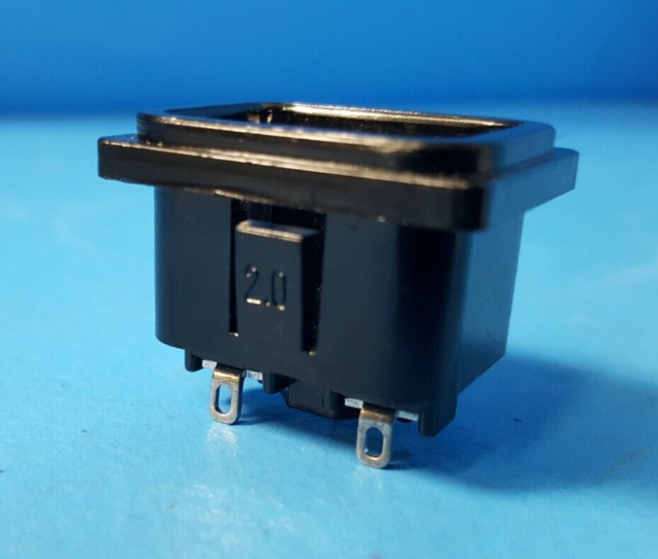 (2 PCS) AC SOCKET, AC POWER INLET, 3522, CHILLY, 250V/6A, PANEL MOUNT