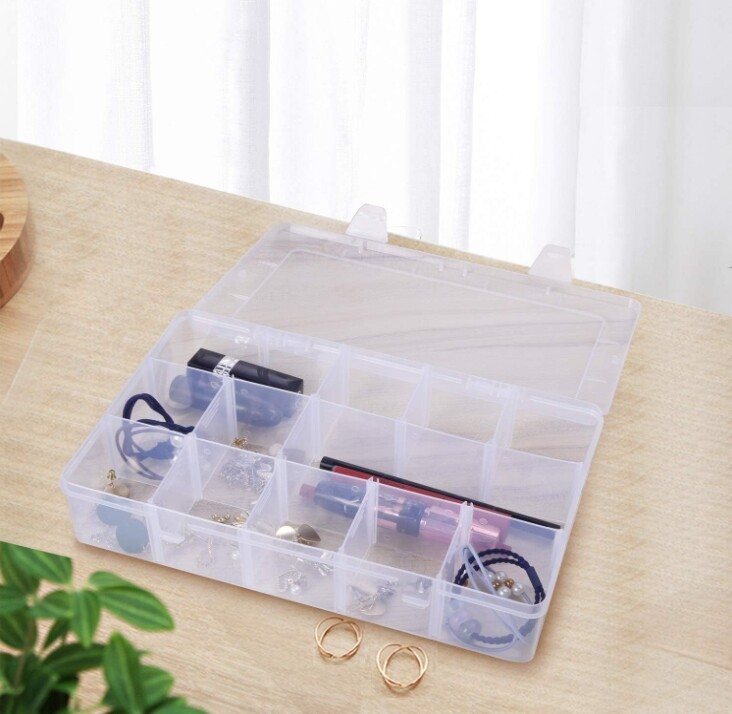 Organizer box storage container storage Box plastic small parts tool Box clear