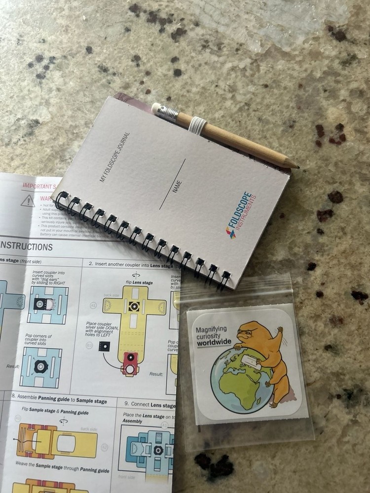 Foldscope Instruments Microscope Set In Original Box. Brand New Never Used