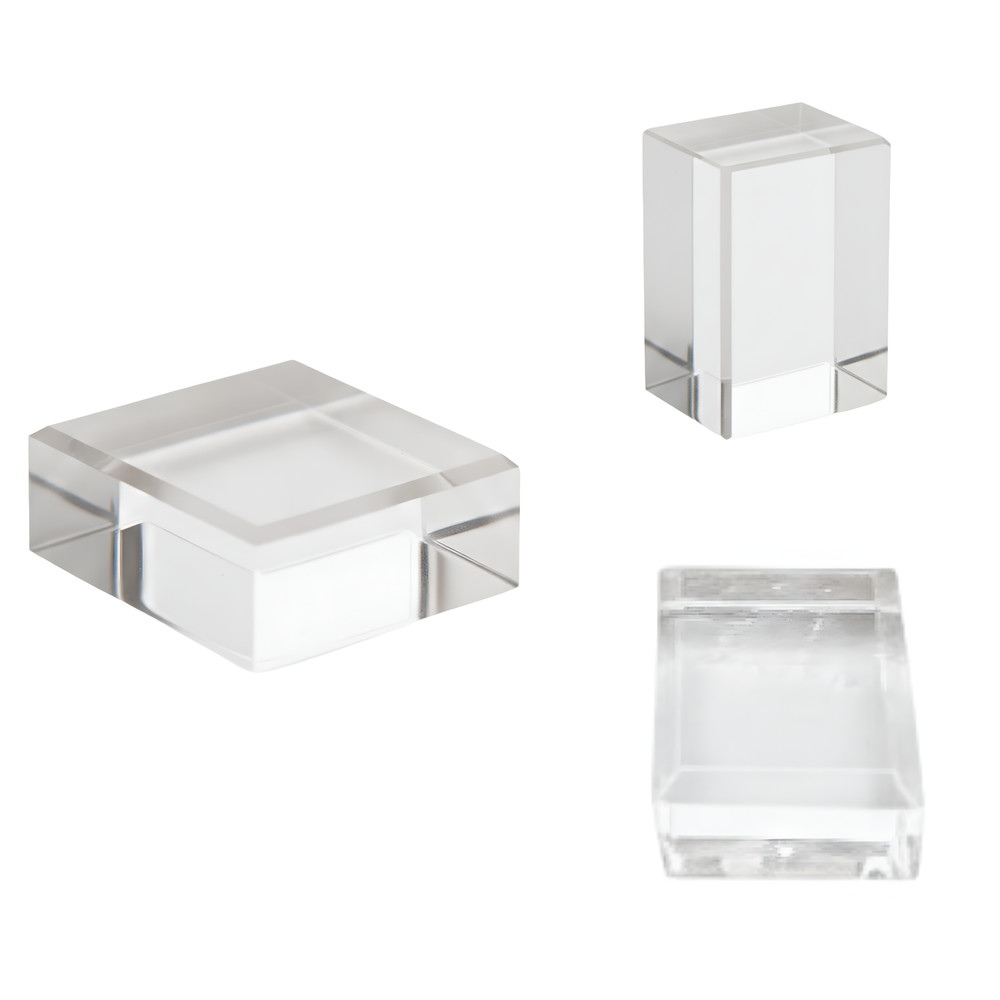 15 Pcs Acrylic display base .75 inches