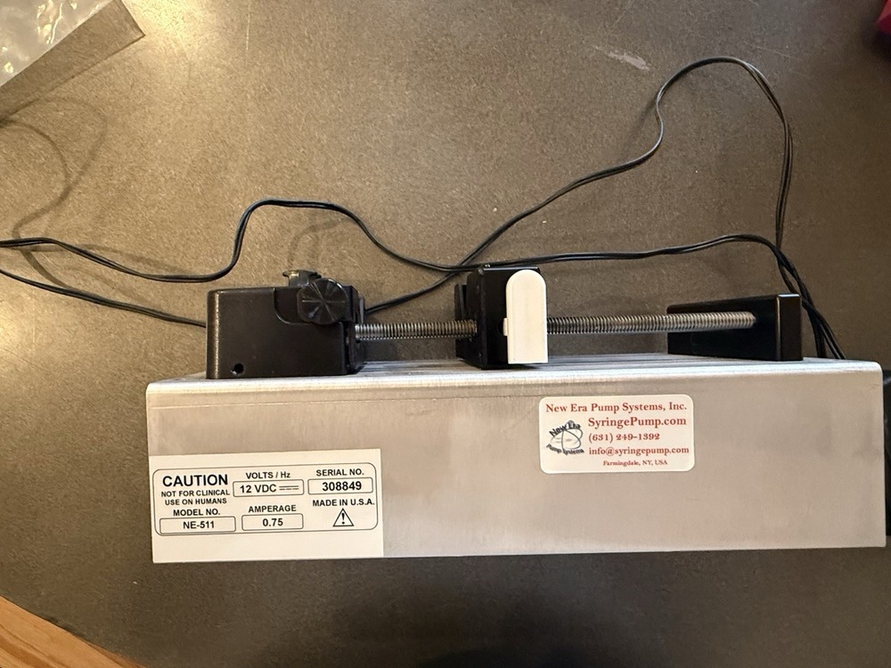 New Era OEM Programmable Single Syringe Pumps - NE-511 With Power Supply