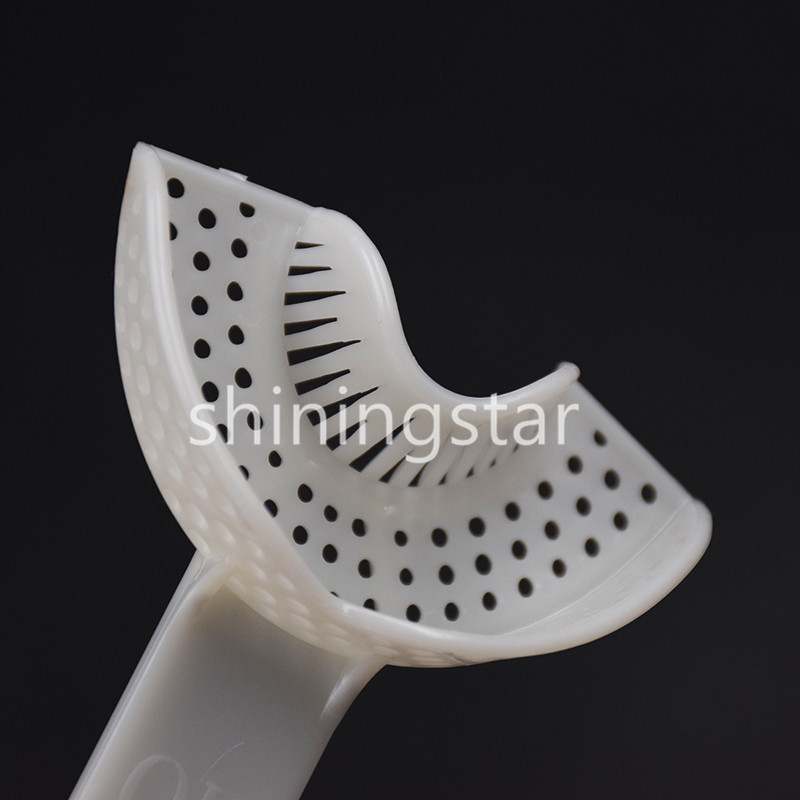 1 Pair Dental Plastic Impression Anterior Trays Model Upper & Lower