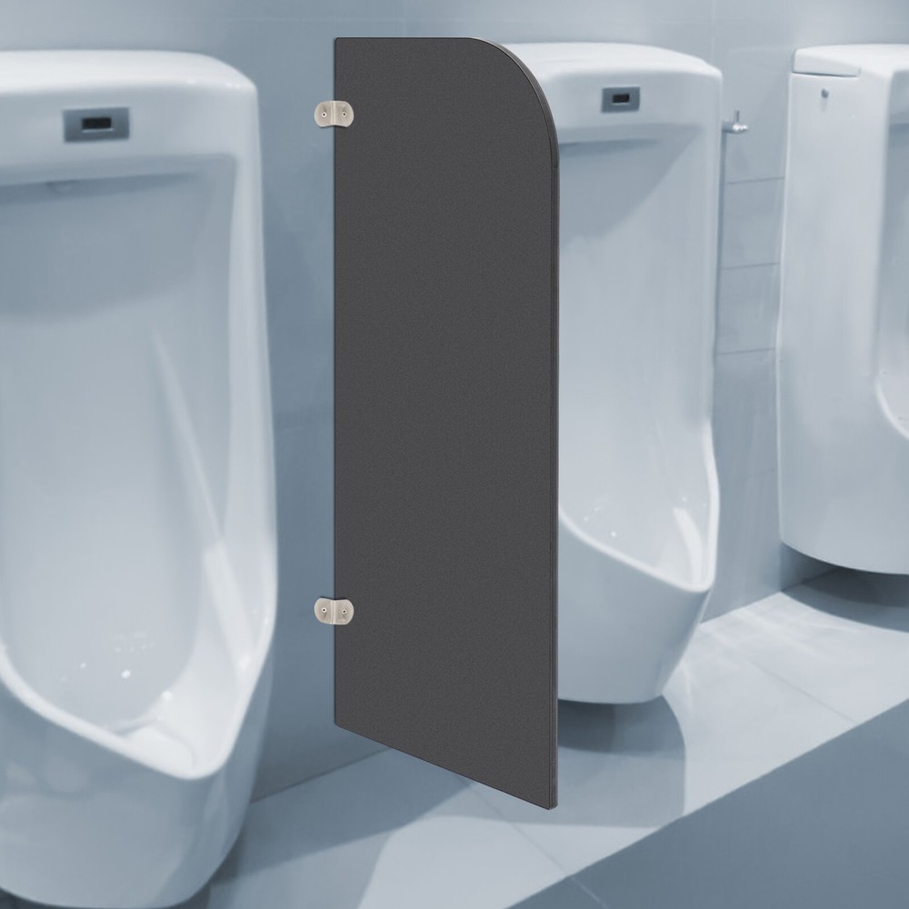 Wall-Mounted Men Urinal Partition Screen, Urinal Partition Divider Screen Black~