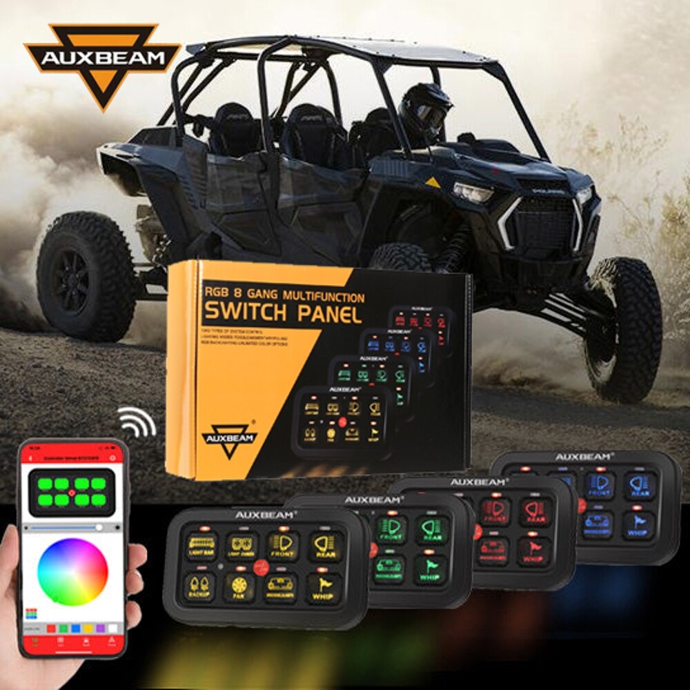 AR-800 Multifunction RGB Switch Panel w/bluetooth Controlled for Polaris RZR XP