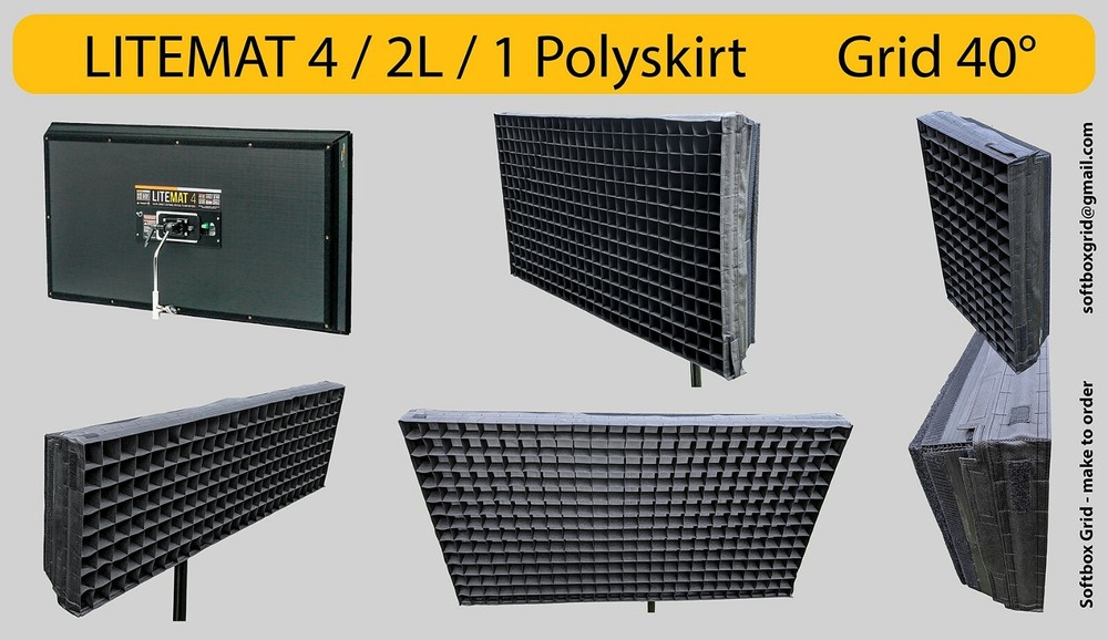 Grid for LiteMat 8 PolySkirt, Version with cell depth 76mm (3”)