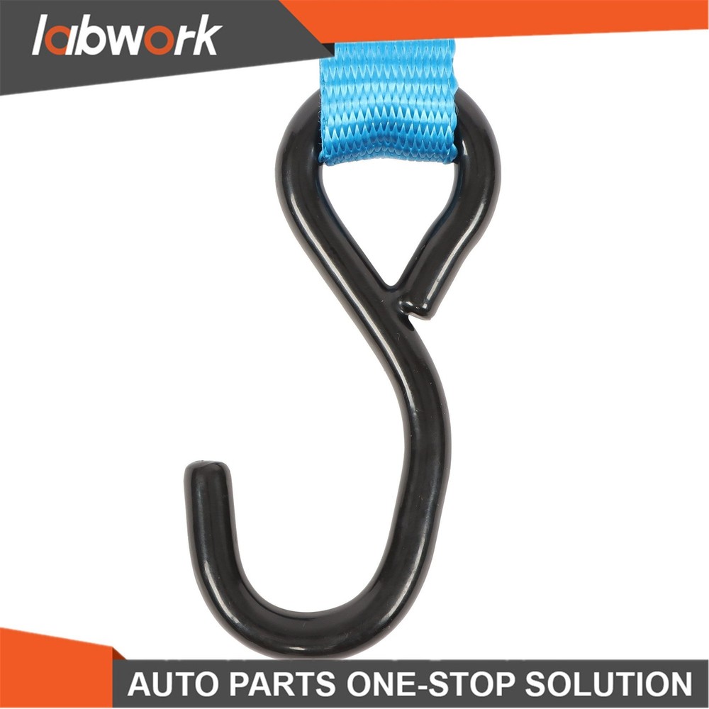 Labwork 6 Pcs 1 Inch 20 Ft Tie Down Straps with Hooks 1700 LBS Break Strength