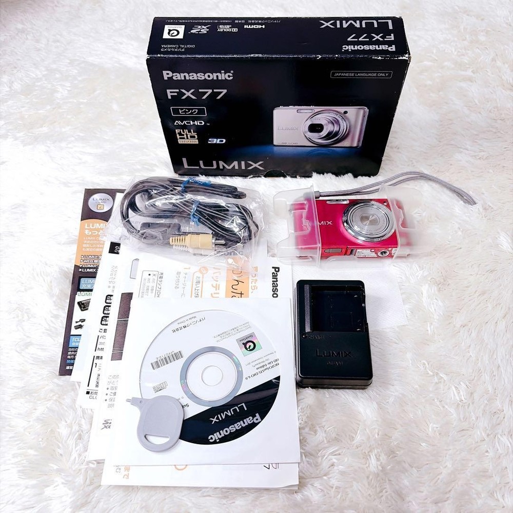 Panasonic DMC FX77 Digital Camera Compact Pink Excellent Condition Great Buy