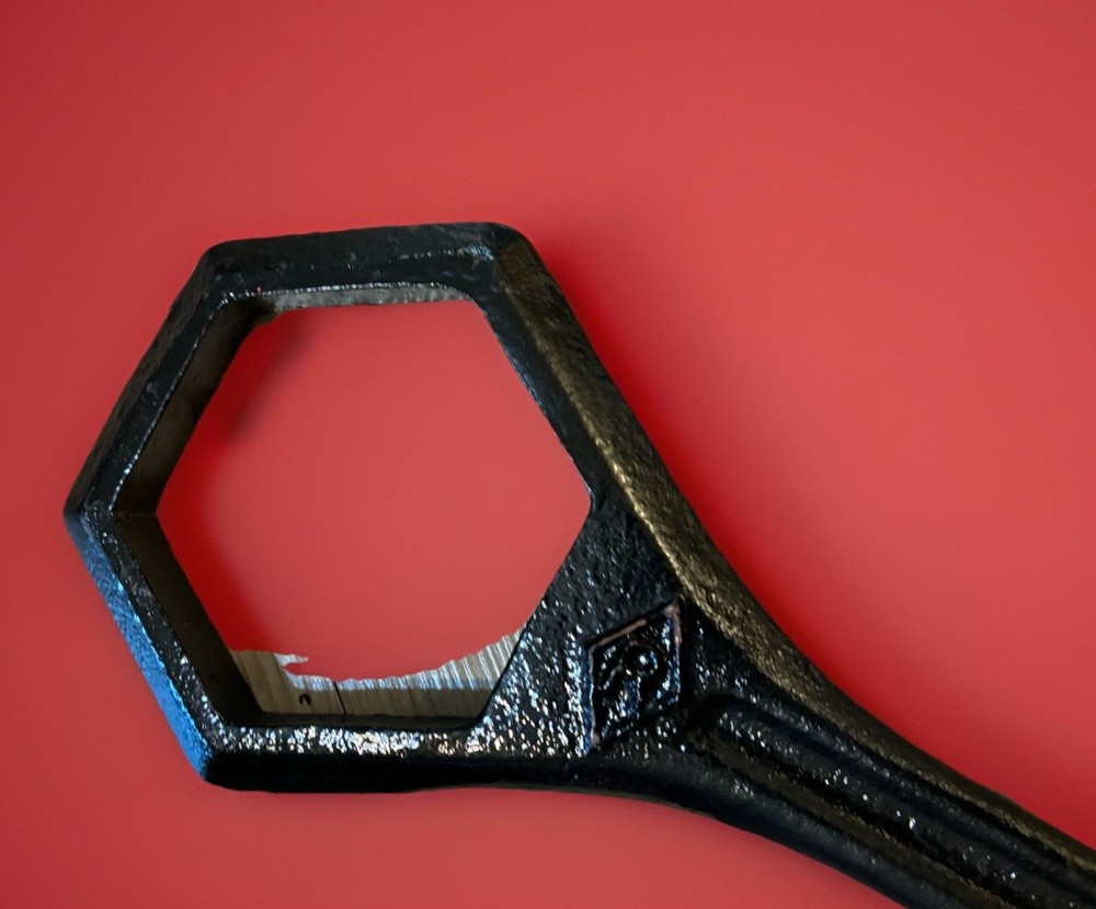 Vintage Fire Coupling Hydrant Hose Fitting Fireman Wrench Spanner Prybar