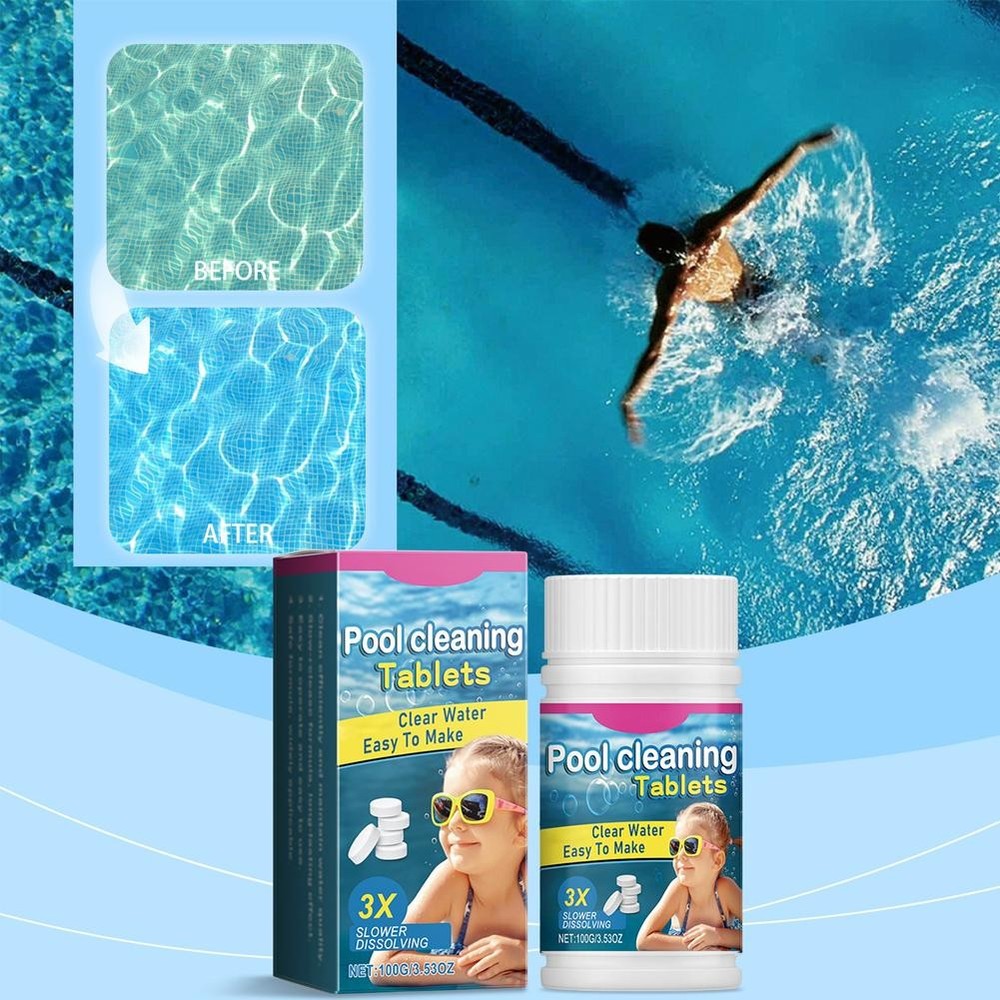Multi-effect Pool Water Quality Cleaning Effervescent Tablets A5Z7