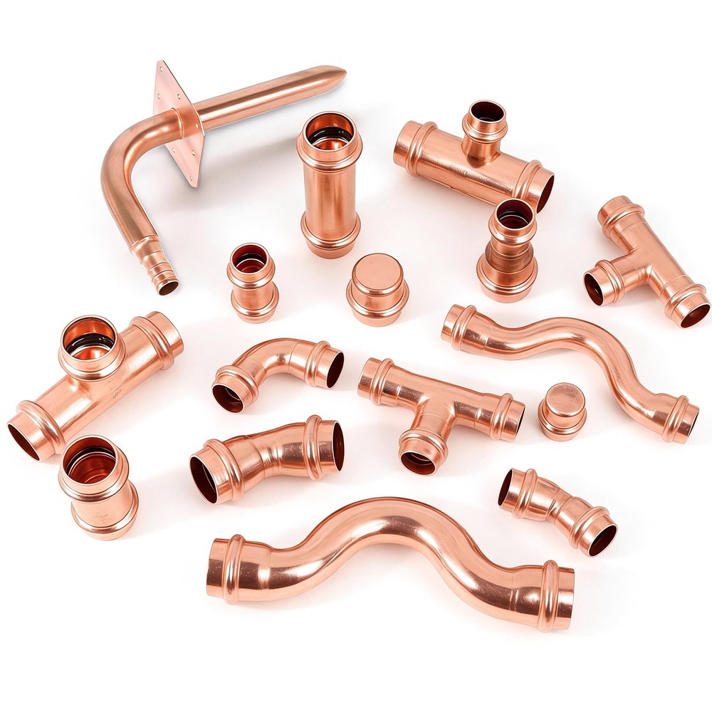 (2pack)1/2" Propress Copper 1/2" Press Cross-Over-2Pack,