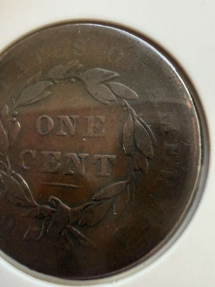 1839 Coronet Head Large Cent "Silly Head"