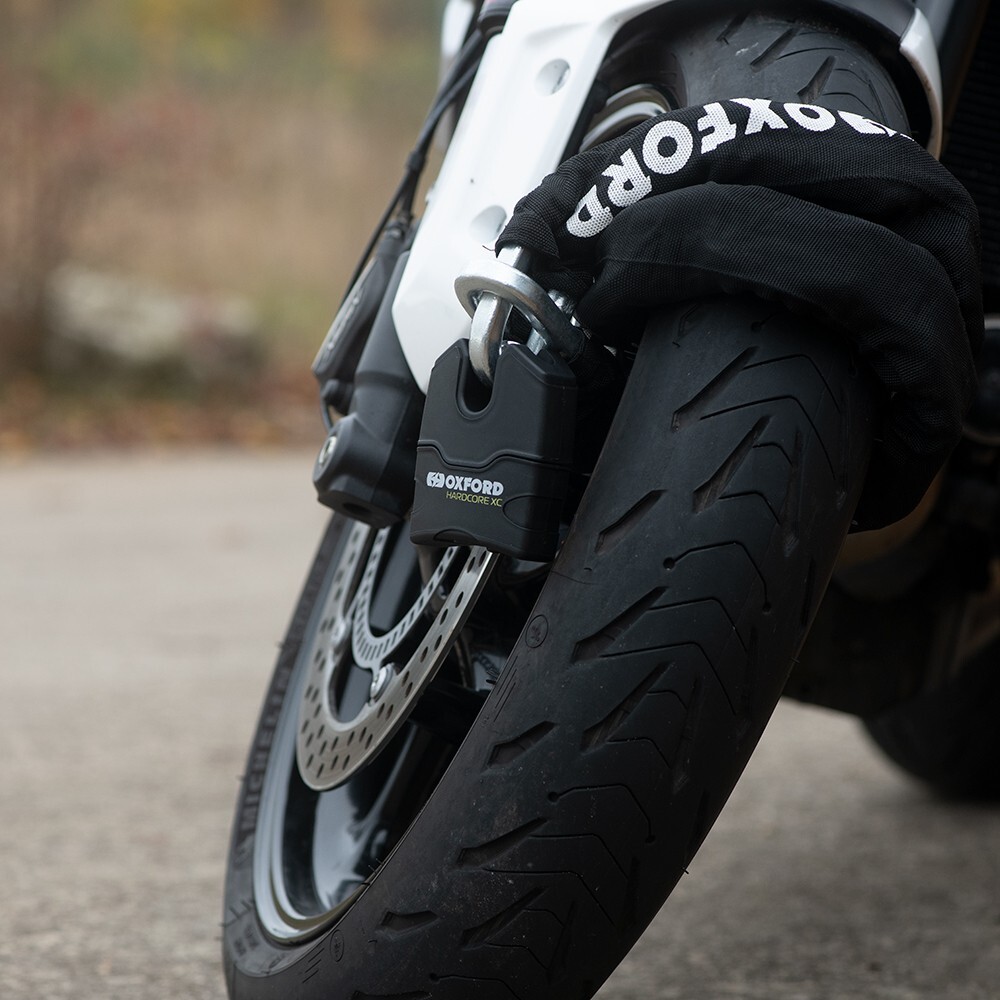 OXFORD HARDCORE XC SOLD SECURE MOTORCYCLE SECURITY CHAIN AND LOCK 2.0M