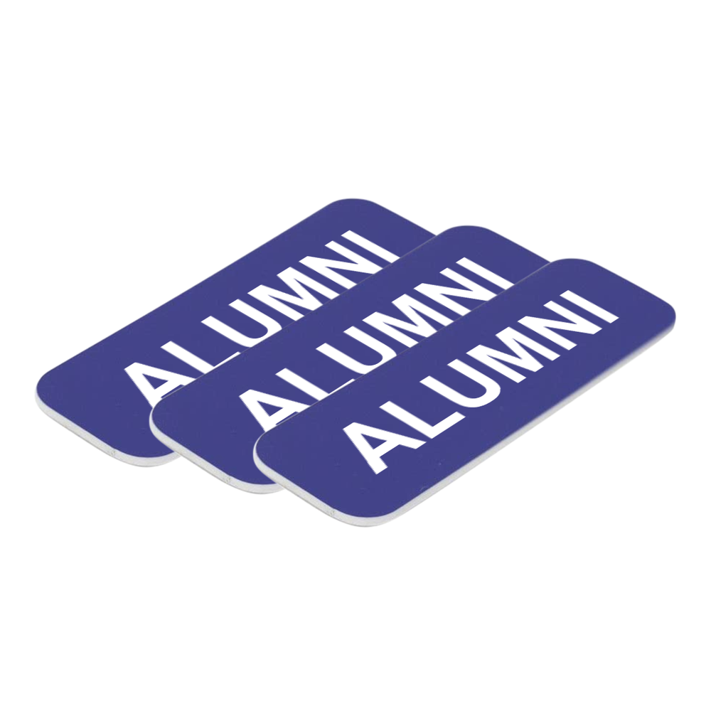 Alumni 1 x 3" Name Tag/Badge, (3 Pack)