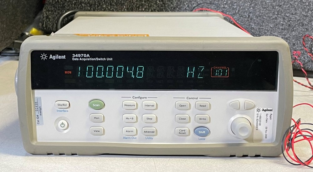 Agilent HP 34970A Data Acquisition Data Logger Switch Unit w/ 6.5 Digit DMM