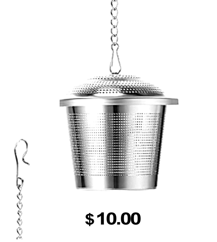 Tea Infuser/Strainer, Stainless Steel Loose Leaf Tea