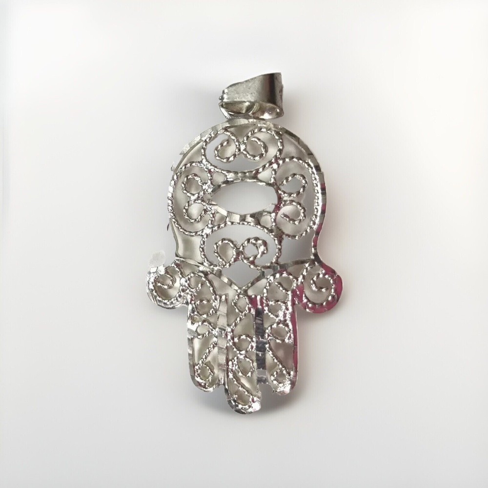 925 Sterling Silver Buddha Hand Pendant
