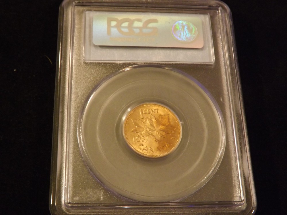 1937 1C Canada PCGS MS 64 RD