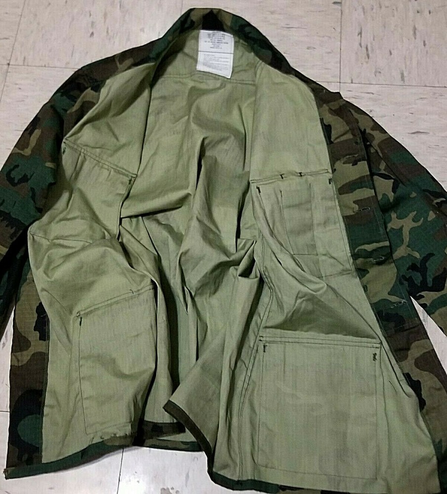 USGI BDU Jacket ERDL Pattern Mfg 1981 Vanderbilt Size Small Regular NOS