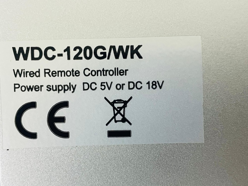 MIDEA WDC-120G/WK Air Conditioner Wired Controller