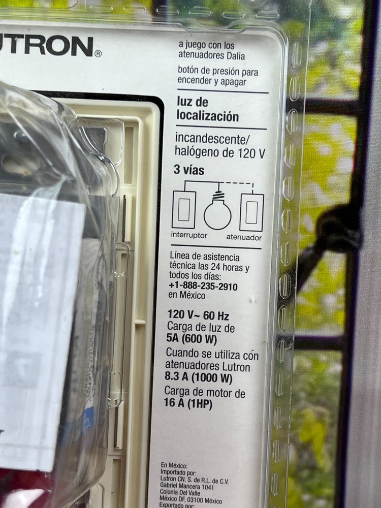 Lutron DL-3PSLHW-AL 3 Way Switch Light
