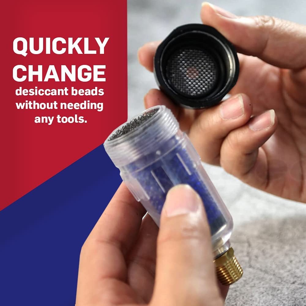 LE LEMATEC Air Compressor Dryer, Does Not Restrict Air Flow, Desiccant Filter...