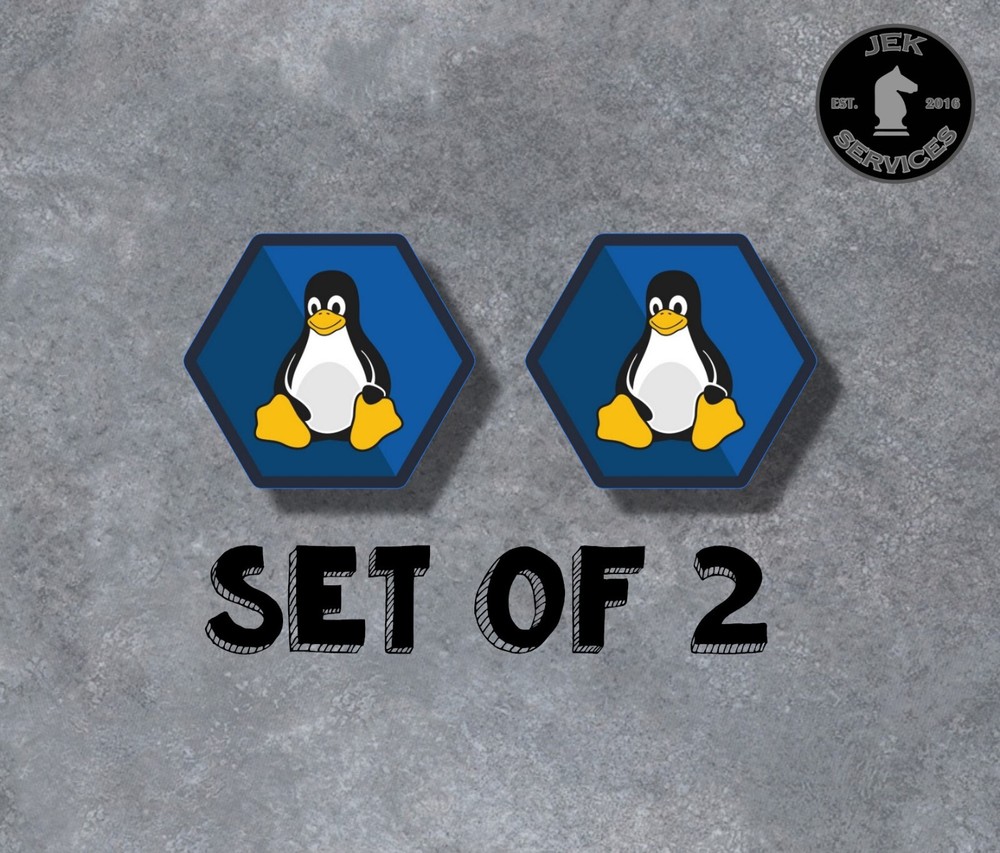 Linux Tux Penguin Sticker Decal (Select your Size)