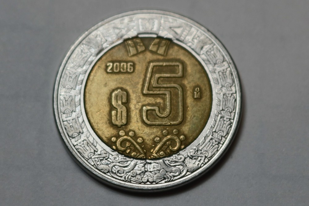 Mexico 5 Pesos 2006 Bi-Metallic