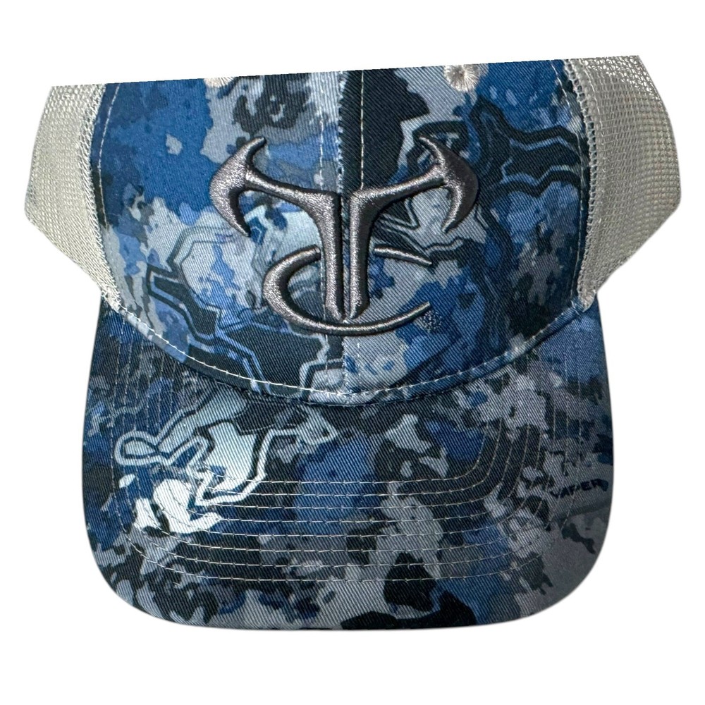True Timber Camo Mesh Back Viper Snapback Hat Cap Aqua Drizzle NWT