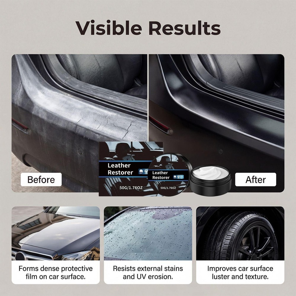 Leather Conditioner Cream 50g Car Interior Conditioning Paste Leather