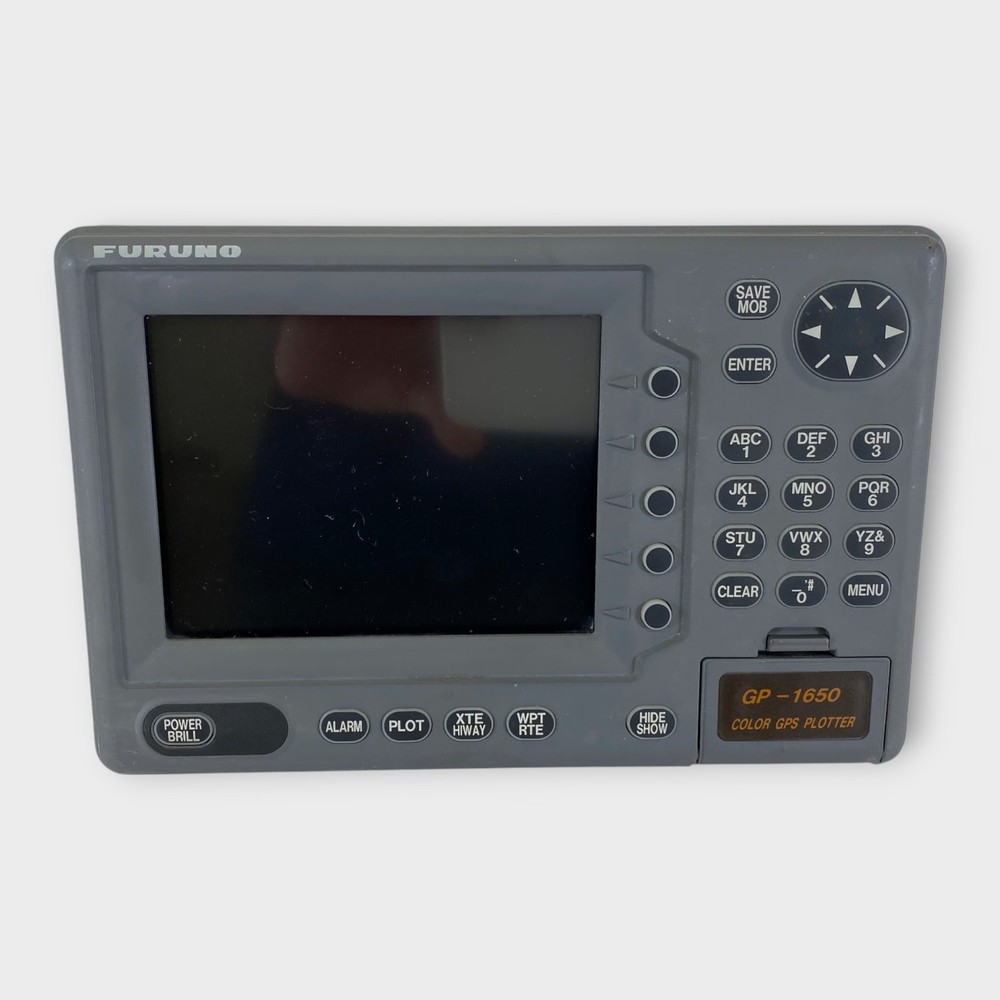 Furuno GP-1650 GPS/Chartplotter Display (MME Refurbish) Tested Good - Navionics