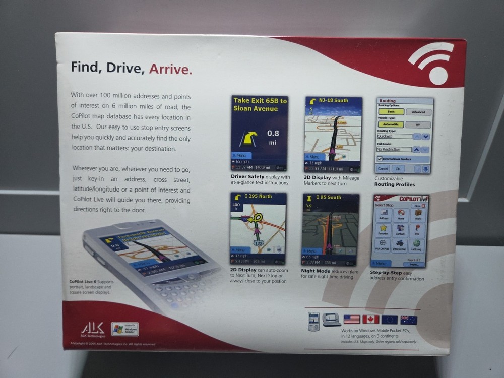 CoPilot Live Pocket PC 6 Software US Maps (CLP6US) New Sealed Box