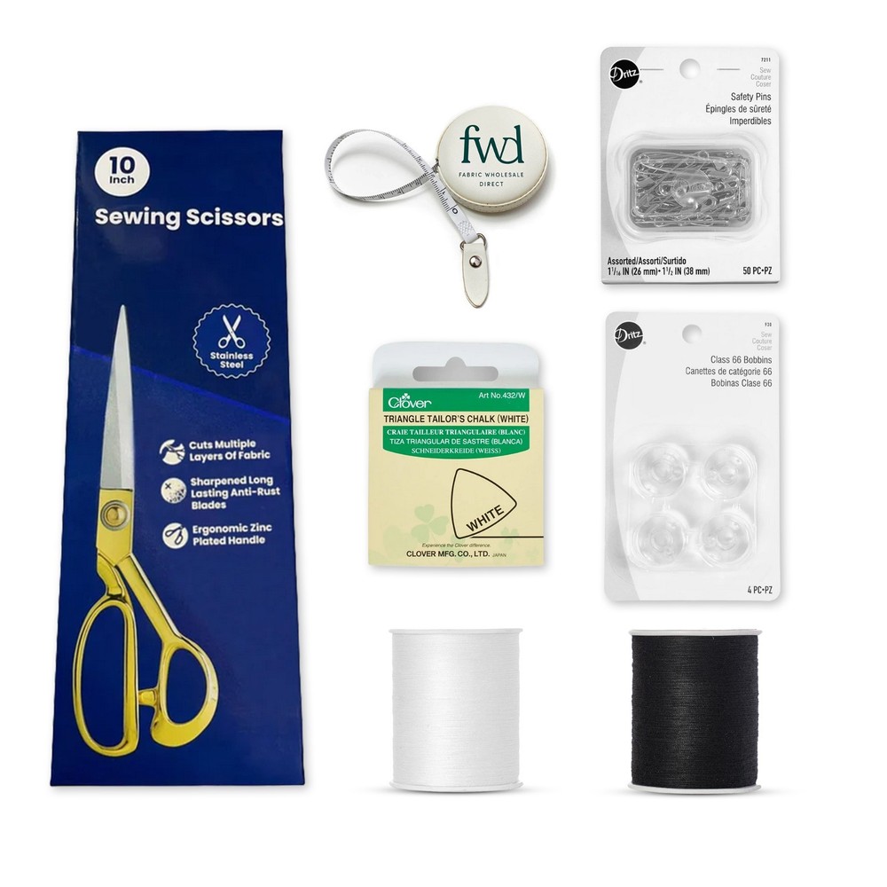 Sewing Kit Machine & Hand Essential Small Tool, Thread, & Item Advanced Bundle