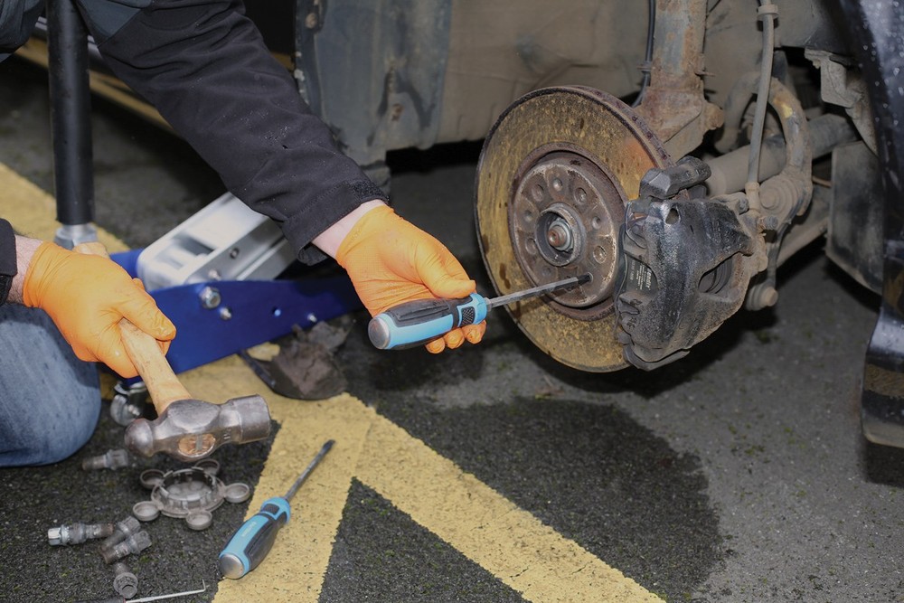 Laser Tools Pound Thru Screwdriver Set 2pc 7938