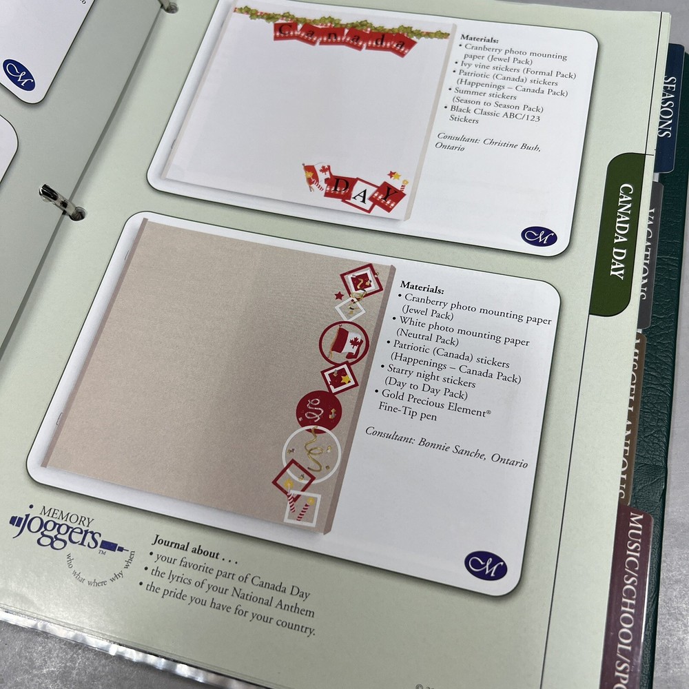 Notebook Full - Creative Memories Page Patterns Idea Booklets Plus Border Papers