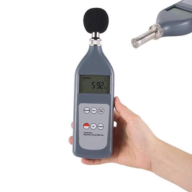 Portable Impulse Sound Level Tester With Dynamic Scale Display Manual Control