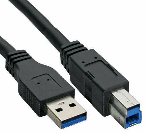 (100) X HP, DELL USB 3.0 Super Speed USB Type A-B Printer Scanner Cord Cable 6FT