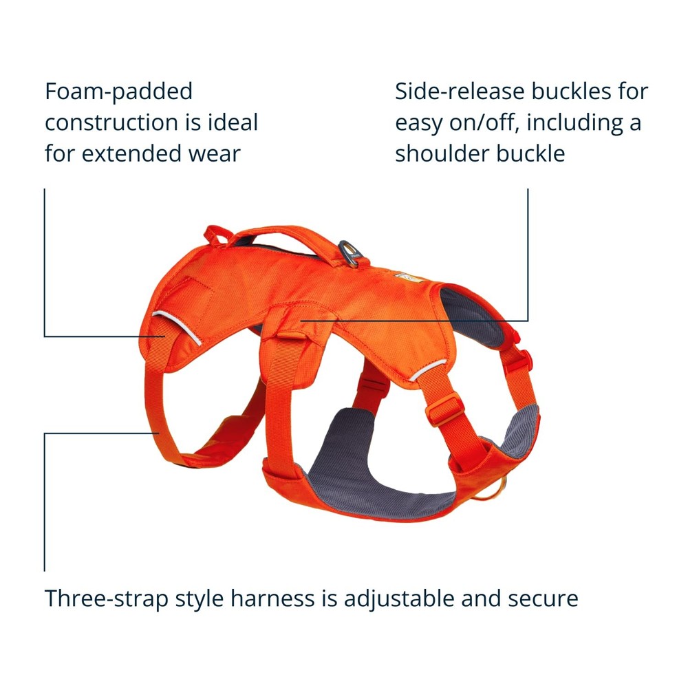 , Web Master, Multi-Use Support Dog Harness, Hiking and Trail Running, Servic...