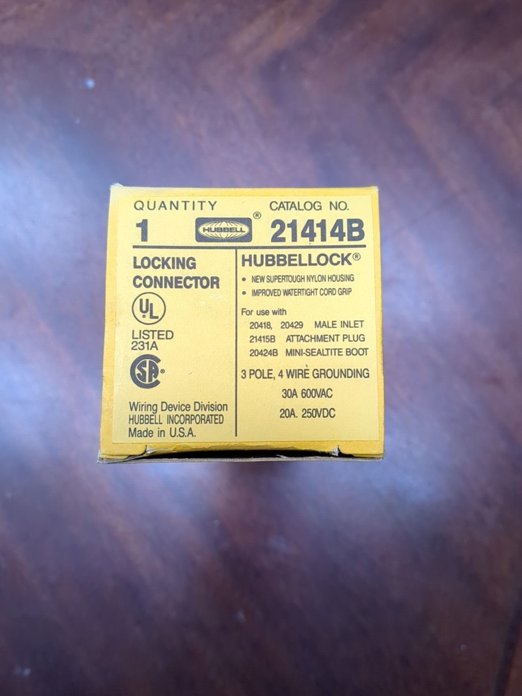 HUBBELL HBL21414B 600VAC 30A