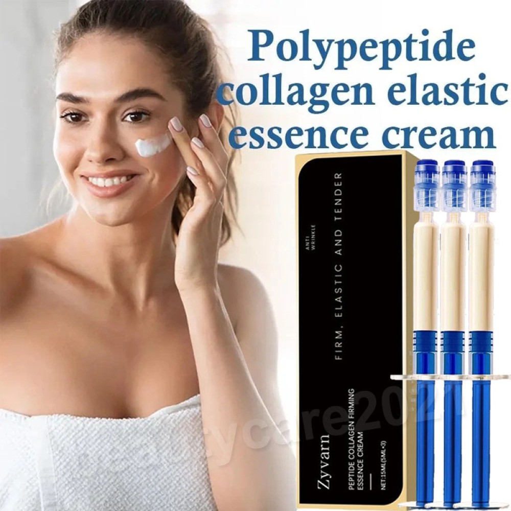 6Pcs Polypeptide Collagen Elastic Essence Cream Anti-Wrinkle Micro-Molecular 5ml